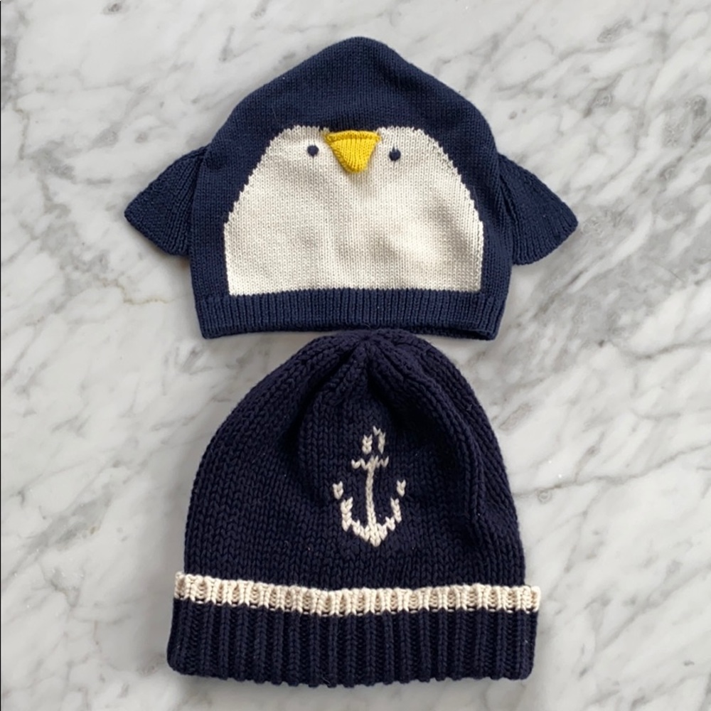 Lot of two baby hats 100% cotton